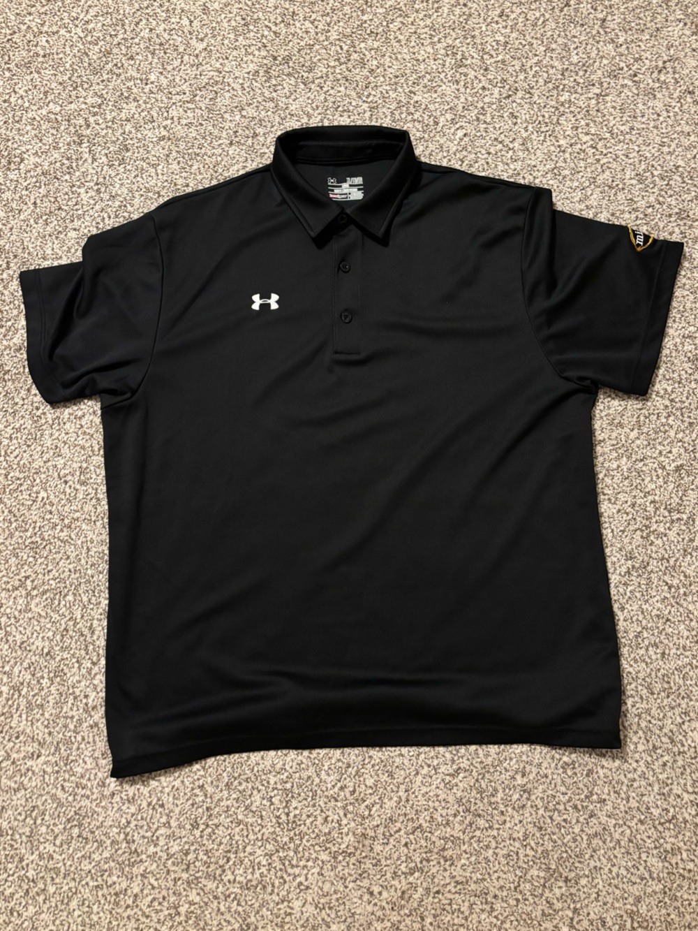 Under Armour Black Men's Performance Polo - Mike’s Hard Lemonade logo